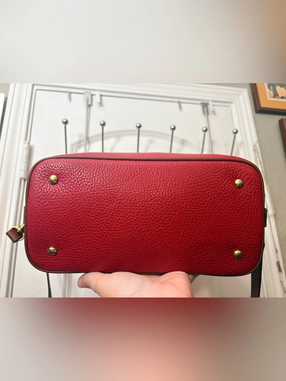 Coach 1993 Red Sheridan Roswell Satchel Crossbody Vintage